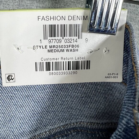 NWT And Now This Womens US 10 Utility Denim Jeans High Rise Straight Leg Skater - Picture 11 of 13